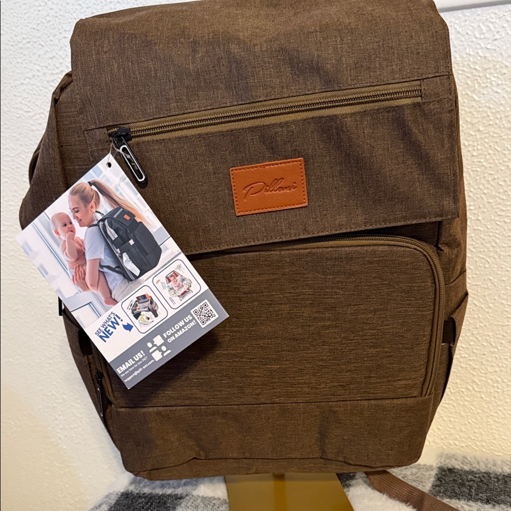 Brown Men's Backpack